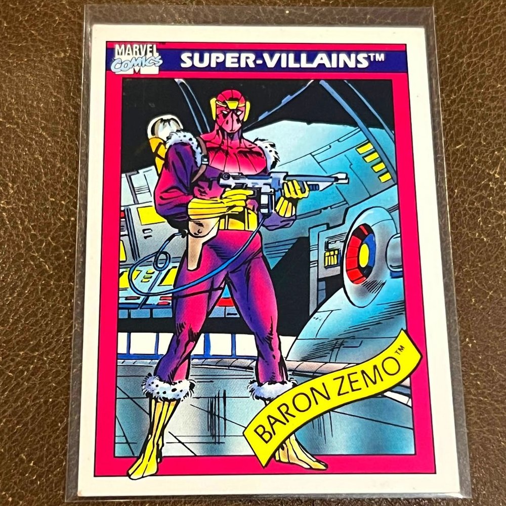 1990 Impel Marvel Comics Super-Villains #53 Baron Zemo NEAR MINT GEM